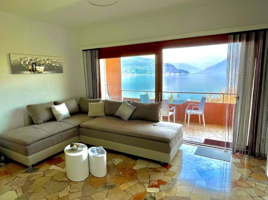 Ferienwohnung Studio Belvedere Brezzo エクステリア 写真